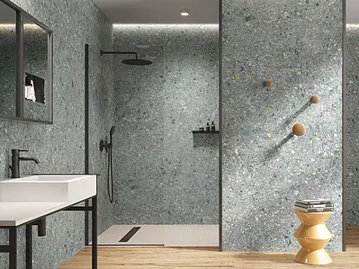 Background tile, Effect stone,ceppo di gré,other stones, Color grey, Glazed porcelain stoneware, 60x120 cm, Finish antislip