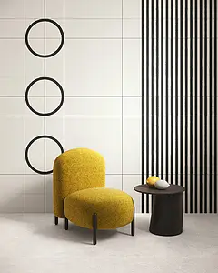 Background tile, Effect concrete, Color white, Style designer, Glazed porcelain stoneware, 20x20 cm, Finish matte