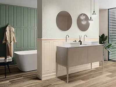 Background tile, Effect fabric, Color grey, Ceramics, 30x90 cm, Finish matte