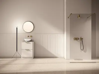 Border, Effect unicolor, Color beige, Ceramics, 2x40 cm, Finish matte
