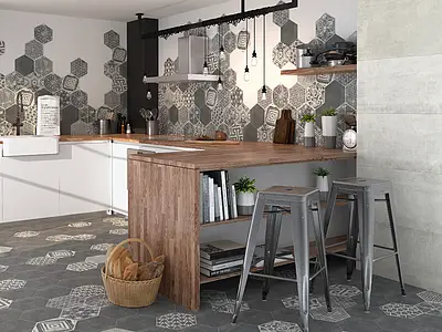 Bakgrundskakel, Textur betong, Färg grå, Glaserad granitkeramik, 40x120 cm, Yta matt