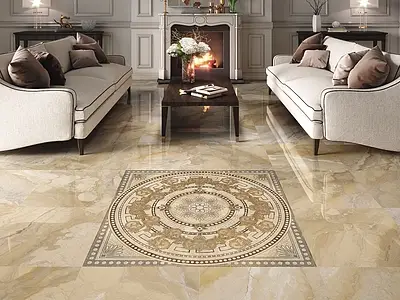 Background tile, Effect stone,other stones, Color beige, Glazed porcelain stoneware, 60x60 cm, Finish glossy