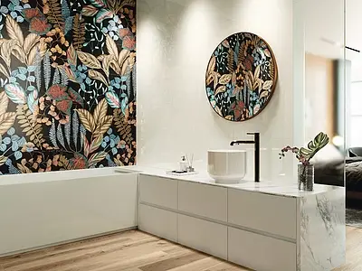 Decorative piece, Color multicolor, Ceramics, 40x120 cm, Finish matte
