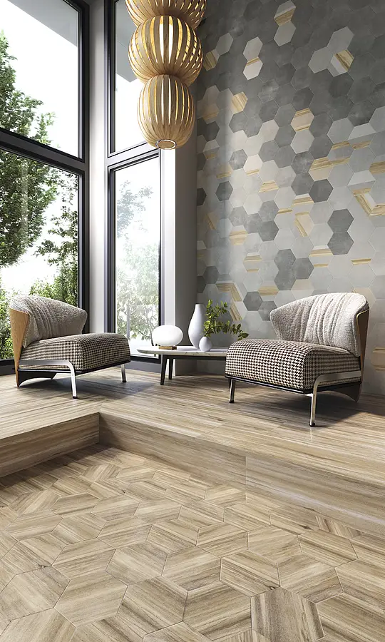 Background tile, Effect concrete, Color black, Glazed porcelain stoneware, 18.2x21 cm, Finish antislip