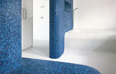 Mosaic tile, Color white, Ceramics, 30x30 cm, Finish semi-gloss