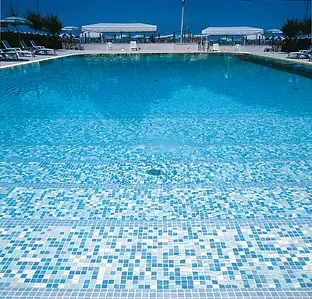 Mosaic tile, Color sky blue, Ceramics, 30x30 cm, Finish semi-gloss