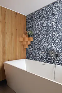 Mosaic tile, Effect fabric, Color multicolor, Ceramics, 30x30 cm, Finish matte