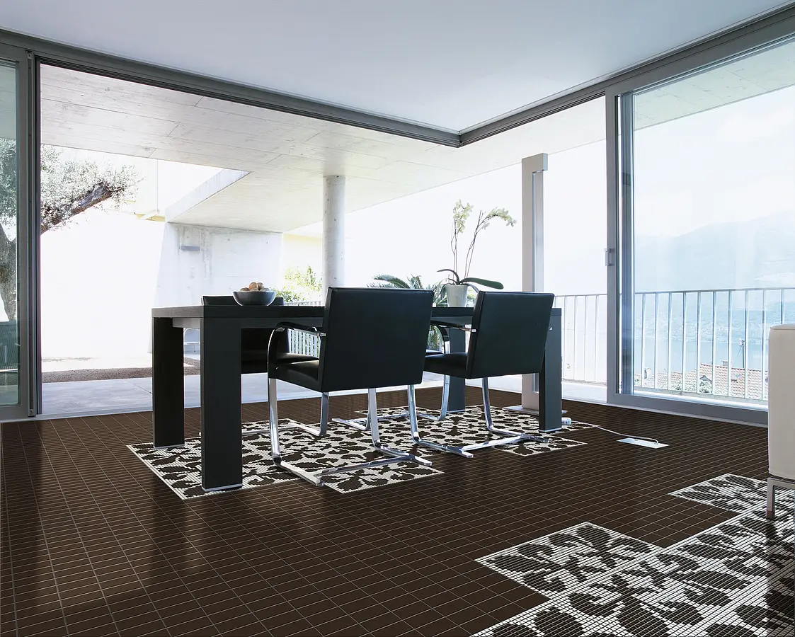 Mosaic tile, Color brown, Ceramics, 30x30 cm, Finish antislip