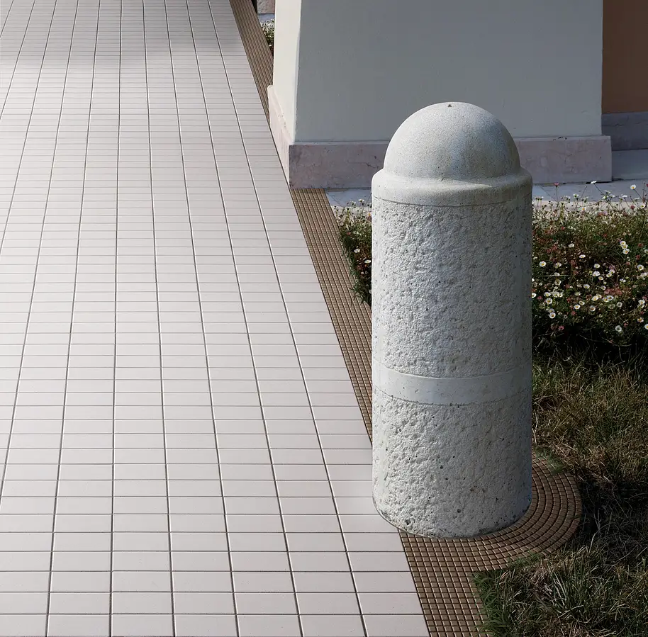 Mosaic tile, Color white, Ceramics, 30x30 cm, Finish antislip