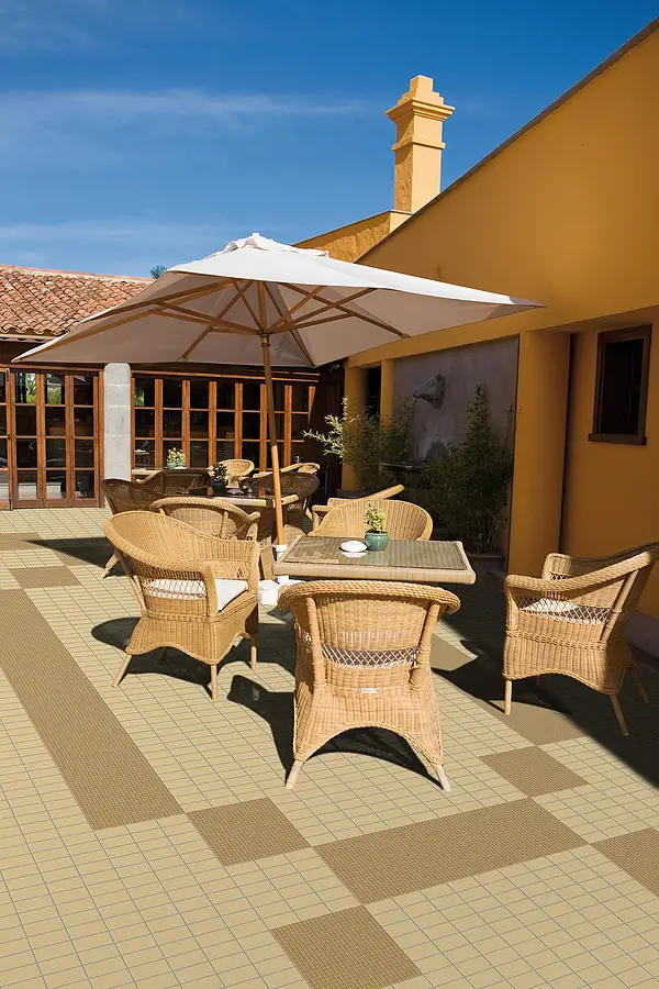 Mosaic tile, Color beige, Ceramics, 30x30 cm, Finish antislip