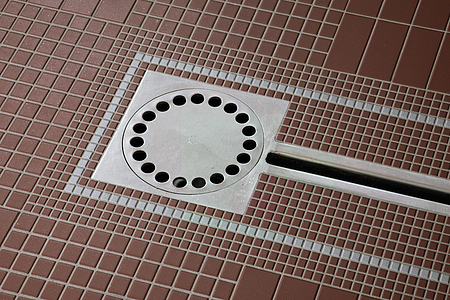Mosaic tile, Effect unicolor, Color grey, Ceramics, 30x30 cm, Finish antislip