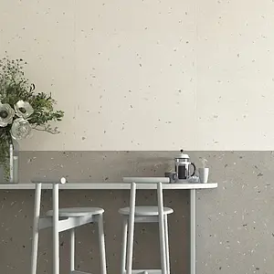 Hintergrundfliesen, Optik terrazzo, Farbe graue, Glasiertes Feinsteinzeug, 120x120 cm, Oberfläche rutschfeste