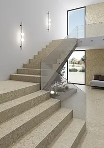 Mosaic tile, Effect other stones, Color beige, Glazed porcelain stoneware, 31.7x31.8 cm, Finish matte