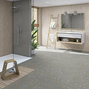 Effect wood,concrete, Color grey, Background tile, Ceramics, 32x99 cm, Finish matte