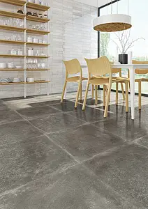 Background tile, Effect concrete, Color grey, Glazed porcelain stoneware, 59.3x59.3 cm, Finish semi-polished