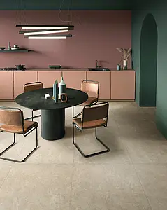 Carrelage, Effet autres types de pierre, Teinte beige, Grès cérame émaillé, 90x90 cm, Surface antidérapante