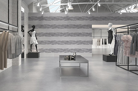 Фоновая плитка, Фактура под бетон, Цвет серый, Глазурованный керамогранит, 30x60 см, Поверхность противоскользящая