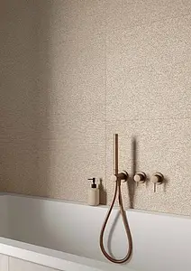 Grundflise, Effekt skifer, Farve beige, Glaseret porcelænsstentøj, 60x120 cm, Overflade skridsikker