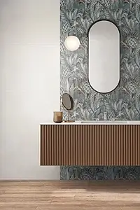 Background tile, Effect unicolor, Color white, Ceramics, 60x120 cm, Finish matte