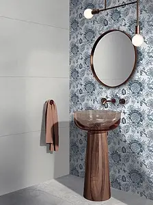 Background tile, Effect unicolor, Color grey, Ceramics, 60x120 cm, Finish matte