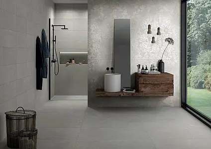 Background tile, Effect resin, Color grey, Glazed porcelain stoneware, 60x120 cm, Finish matte