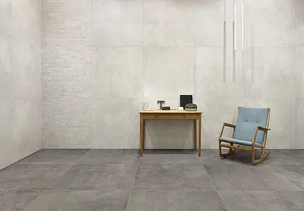 Background tile, Effect stone,other stones, Color white, Glazed porcelain stoneware, 90x90 cm, Finish antislip