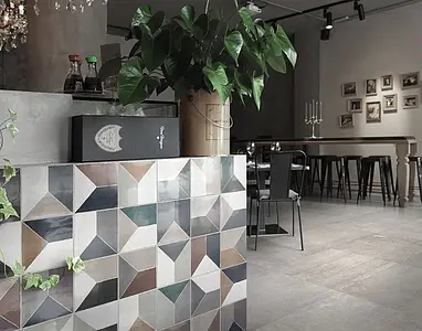Background tile, Ceramics, 13x13 cm, Surface Finish glossy
