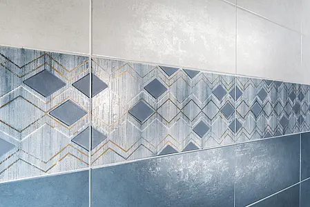 Background tile, Effect unicolor, Color navy blue, Ceramics, 25x60 cm, Finish matte