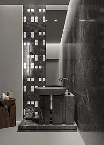 Background tile, Effect other marbles, Color brown, Glazed porcelain stoneware, 120x120 cm, Finish Honed