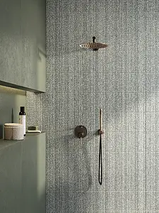 Mosaikeffektfliser, Farve grøn, Glaseret porcelænsstentøj, 12.5x25 cm, Overflade mat
