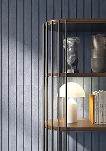 Mosaic tile, Effect concrete, Color navy blue, Glazed porcelain stoneware, 28.8x120 cm, Finish antislip