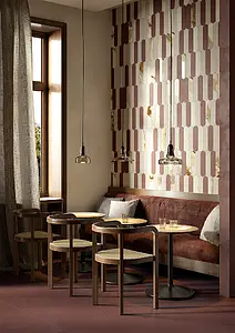 Background tile, Effect concrete, Color brown, Glazed porcelain stoneware, 120x120 cm, Finish antislip