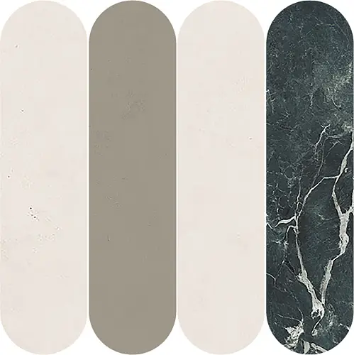 Ascot Ceramiche, Pigmenta, 02PIGMMIXWI_PigmentaMosOvaliT4MixWild