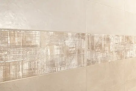 Hintergrundfliesen, Optik beton,unicolor, Farbe beige, Keramik, 25x75 cm, Oberfläche matte
