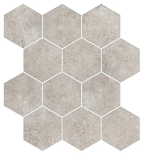 Ascot Ceramiche, Urbanica, 02URM40E_UrbanicaMos.EsagonaAsh