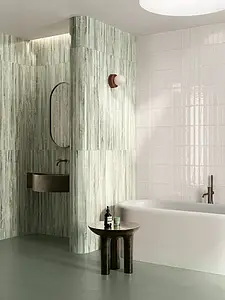Mosaic tile, Effect onyx, Color green, Glazed porcelain stoneware, 20x120 cm, Finish semi-polished