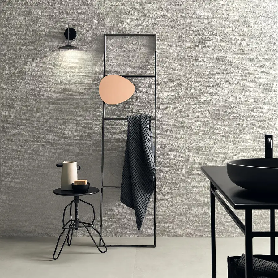 Background tile, Effect unicolor, Color grey, Ceramics, 40x80 cm, Finish matte