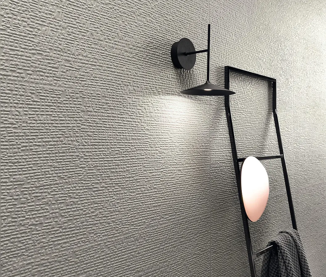 Background tile, Effect unicolor, Color grey, Ceramics, 40x80 cm, Finish matte