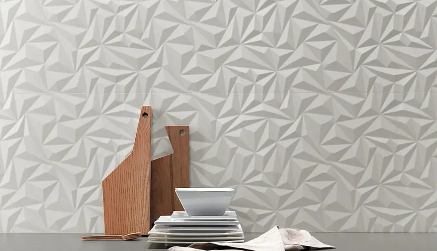 3D Wall Design 3D Ribbon White Matt 80: Wall Tiles - Atlas Concorde