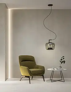 Grundflise, Effekt beton, Farve hvid, Uglaseret porcelænsstentøj, 120x120 cm, Overflade skridsikker