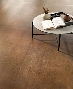 Background tile, Effect metal, Color brown, Glazed porcelain stoneware, 60x120 cm, Finish antislip