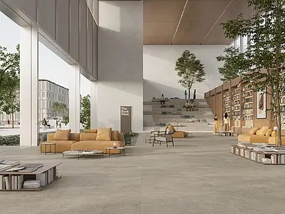 Background tile, Effect concrete,other stones, Color beige, Glazed porcelain stoneware, 120x278 cm, Finish matte