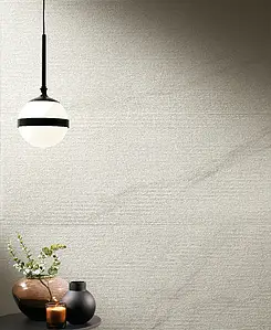 Grundflise, Effekt calacatta, Farve hvid, Keramik, 50x120 cm, Overflade mat