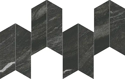Ceramiche Atlas Concorde, Marvel Diva, AYD5_Marvel Diva Black Tempest Mosaico Chevron Velvet