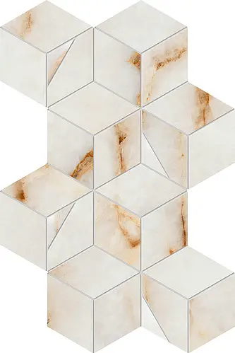 Ceramiche Atlas Concorde, Marvel Diva, AYLP_Marvel Diva Ice Crystal Mosaico Hex Lapp.