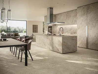Background tile, Effect other marbles, Color beige, Glazed porcelain stoneware, 120x278 cm, Finish Honed