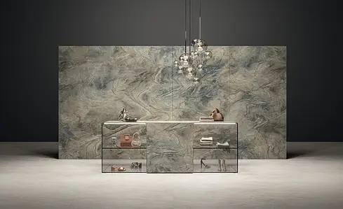 Background tile, Effect other marbles, Color grey, Glazed porcelain stoneware, 160x320 cm, Finish Honed