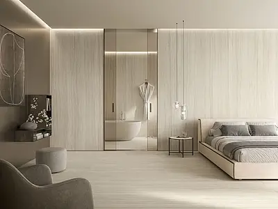 Background tile, Effect travertine, Color beige, Glazed porcelain stoneware, 60x120 cm, Finish antislip