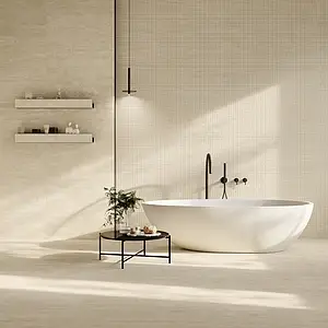 Background tile, Effect travertine, Color beige, Ceramics, 40x80 cm, Finish matte