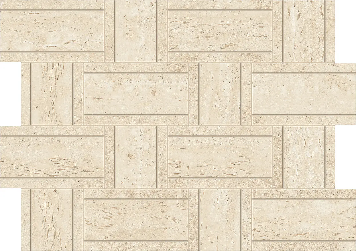 AF9N_MarvelSandMosaicoBasketweave Atlas Concorde Marvel Travertine